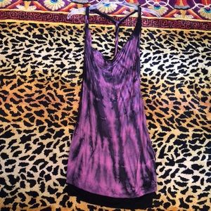 Tie dye racerback tank top